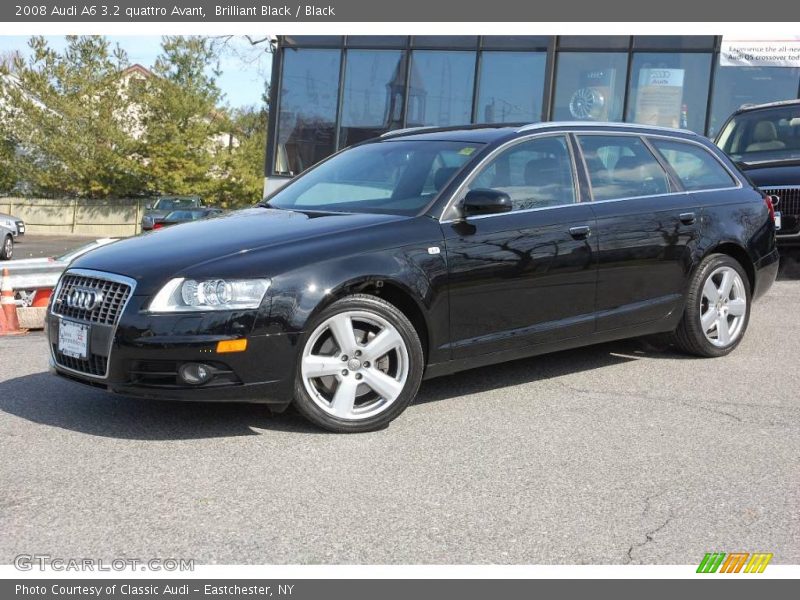Brilliant Black / Black 2008 Audi A6 3.2 quattro Avant