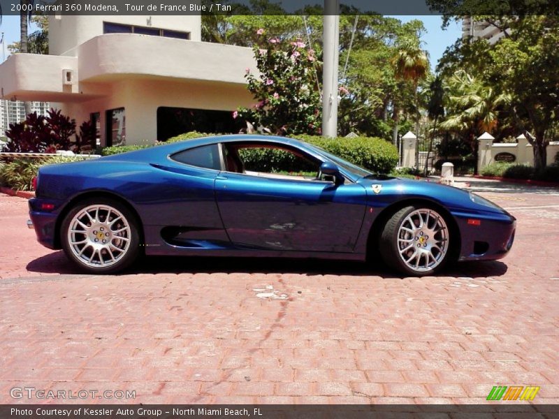 Tour de France Blue / Tan 2000 Ferrari 360 Modena