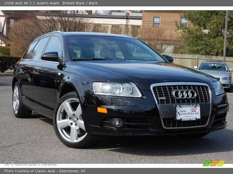 Brilliant Black / Black 2008 Audi A6 3.2 quattro Avant