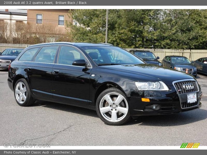 Brilliant Black / Black 2008 Audi A6 3.2 quattro Avant