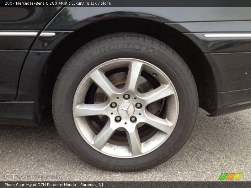 Black / Stone 2007 Mercedes-Benz C 280 4Matic Luxury