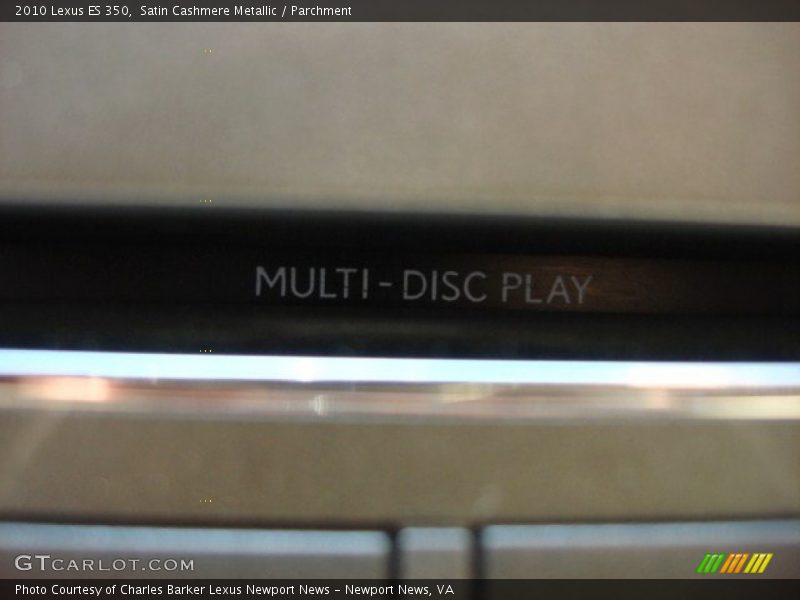 Satin Cashmere Metallic / Parchment 2010 Lexus ES 350