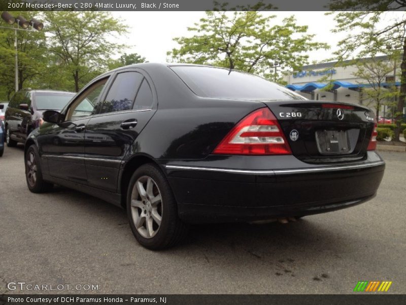 Black / Stone 2007 Mercedes-Benz C 280 4Matic Luxury