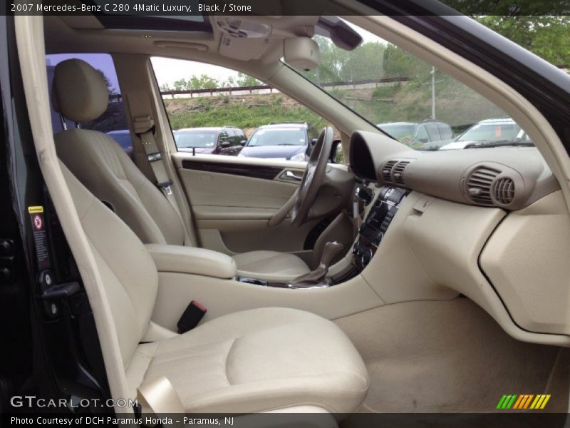 Black / Stone 2007 Mercedes-Benz C 280 4Matic Luxury