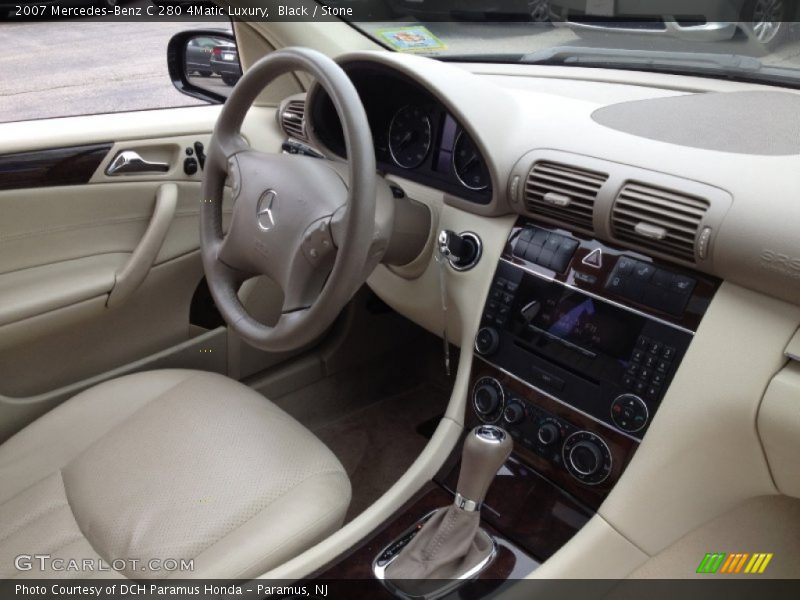 Black / Stone 2007 Mercedes-Benz C 280 4Matic Luxury