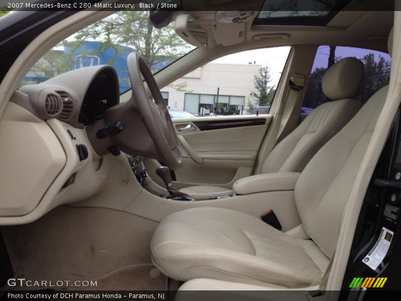 Black / Stone 2007 Mercedes-Benz C 280 4Matic Luxury