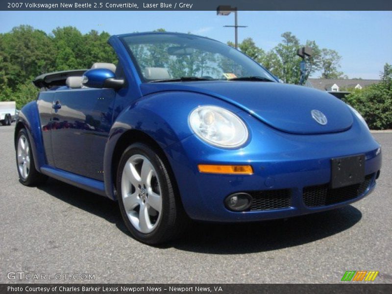 Laser Blue / Grey 2007 Volkswagen New Beetle 2.5 Convertible