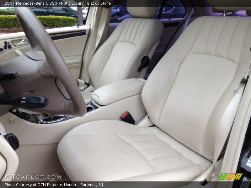 Black / Stone 2007 Mercedes-Benz C 280 4Matic Luxury