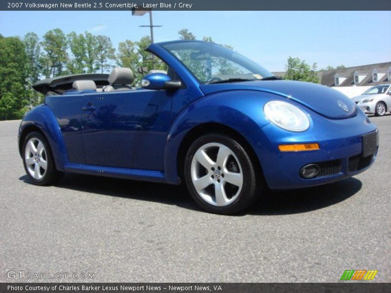 Laser Blue / Grey 2007 Volkswagen New Beetle 2.5 Convertible