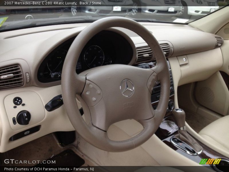 Black / Stone 2007 Mercedes-Benz C 280 4Matic Luxury