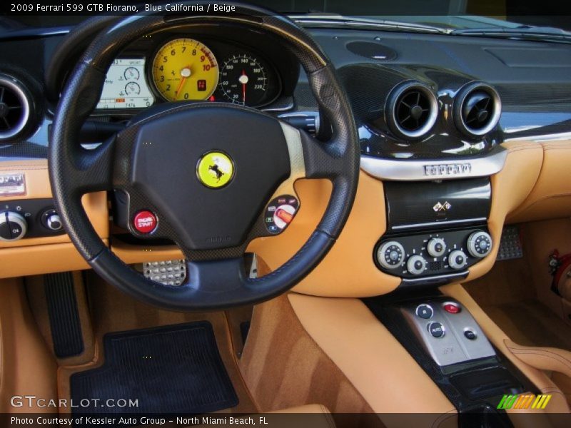 Dashboard of 2009 599 GTB Fiorano 