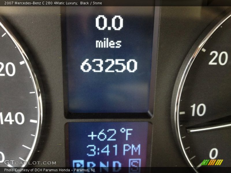 Black / Stone 2007 Mercedes-Benz C 280 4Matic Luxury