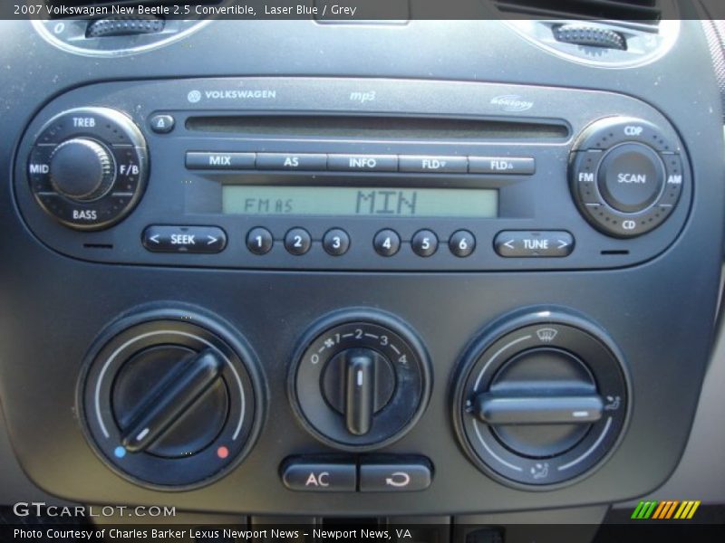 Laser Blue / Grey 2007 Volkswagen New Beetle 2.5 Convertible