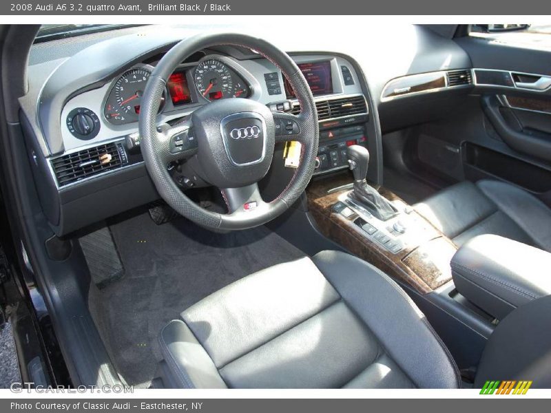 Brilliant Black / Black 2008 Audi A6 3.2 quattro Avant