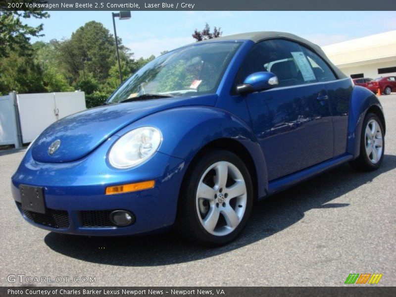 Laser Blue / Grey 2007 Volkswagen New Beetle 2.5 Convertible