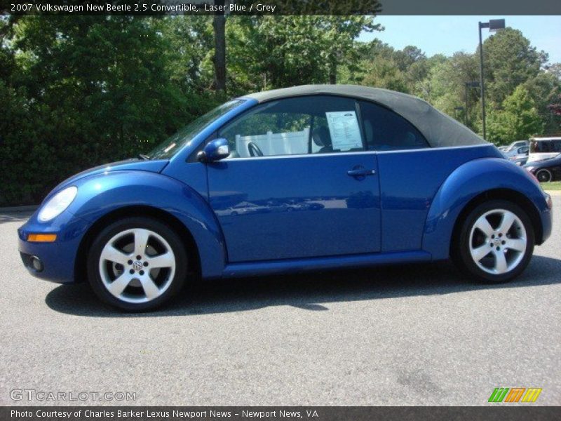 Laser Blue / Grey 2007 Volkswagen New Beetle 2.5 Convertible