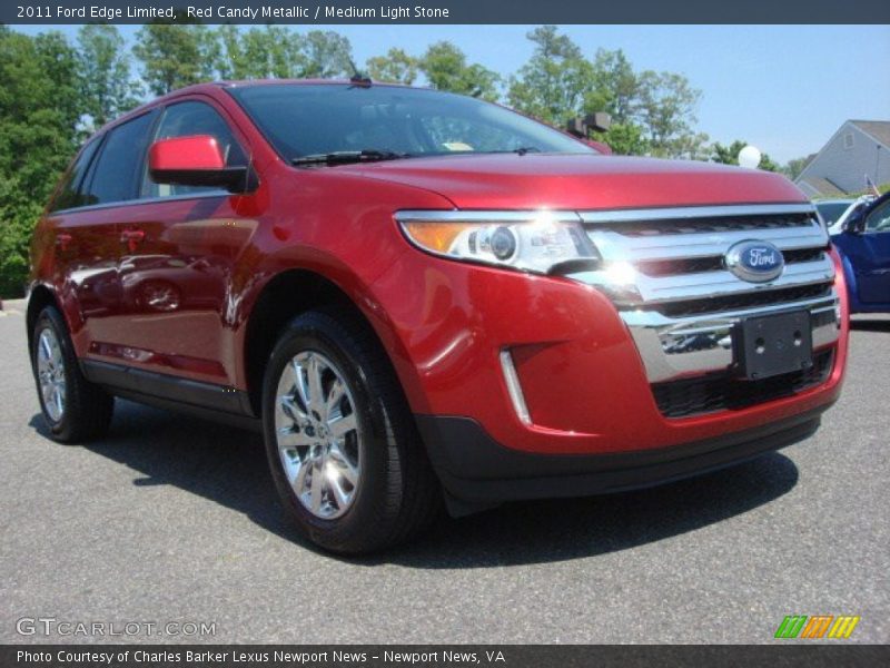 Red Candy Metallic / Medium Light Stone 2011 Ford Edge Limited