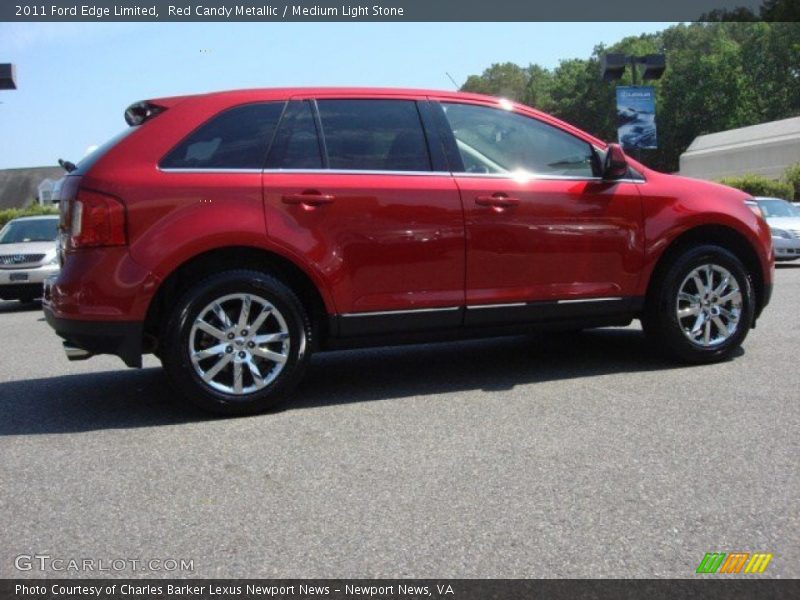 Red Candy Metallic / Medium Light Stone 2011 Ford Edge Limited