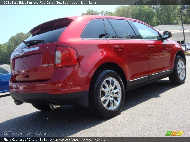 Red Candy Metallic / Medium Light Stone 2011 Ford Edge Limited