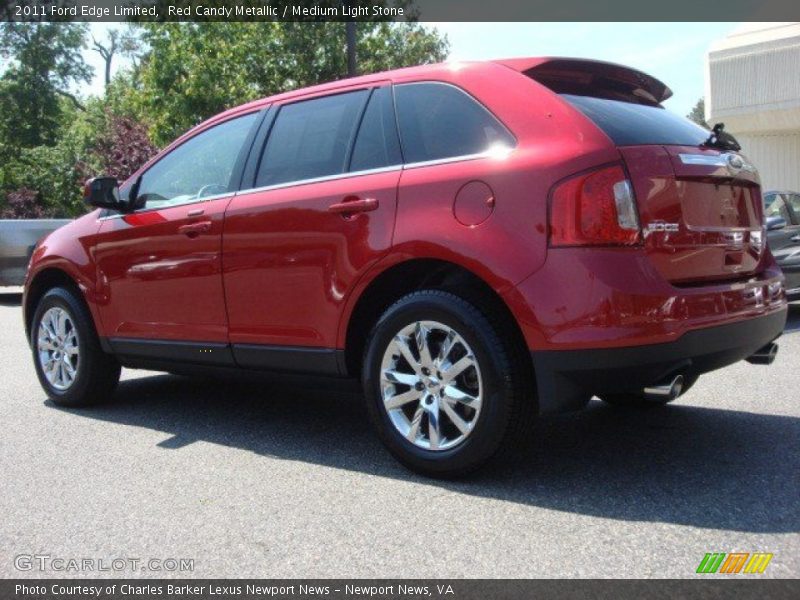 Red Candy Metallic / Medium Light Stone 2011 Ford Edge Limited