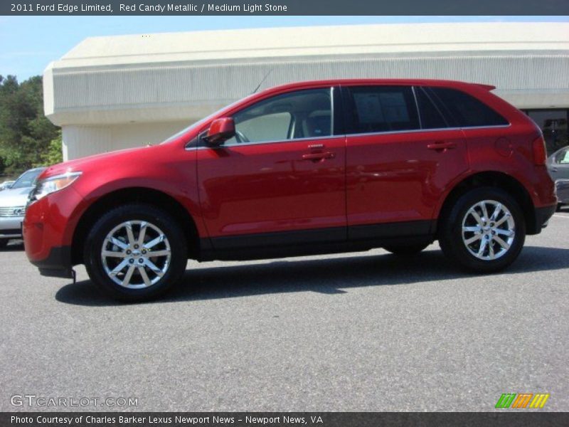 Red Candy Metallic / Medium Light Stone 2011 Ford Edge Limited