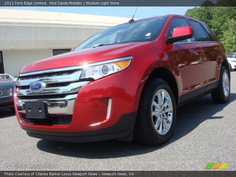 Red Candy Metallic / Medium Light Stone 2011 Ford Edge Limited