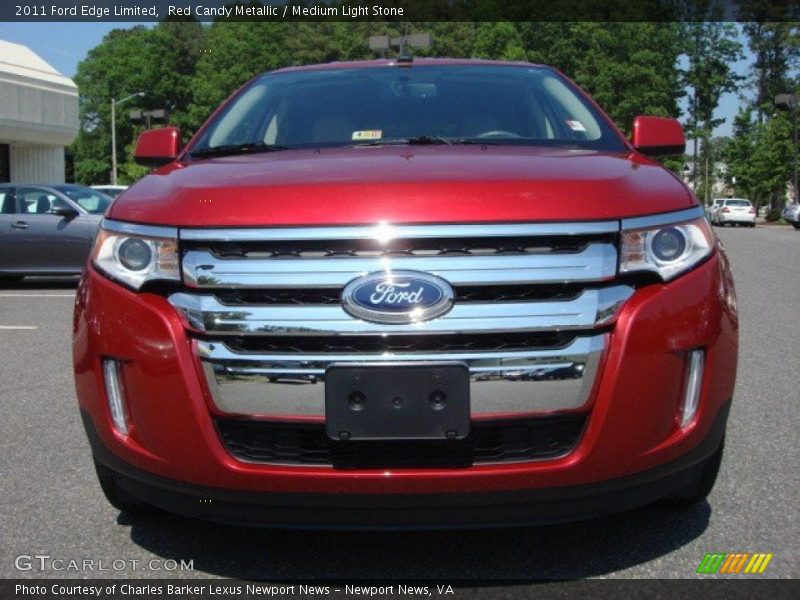 Red Candy Metallic / Medium Light Stone 2011 Ford Edge Limited