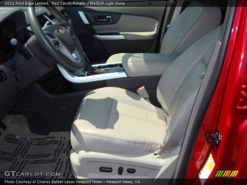 Red Candy Metallic / Medium Light Stone 2011 Ford Edge Limited