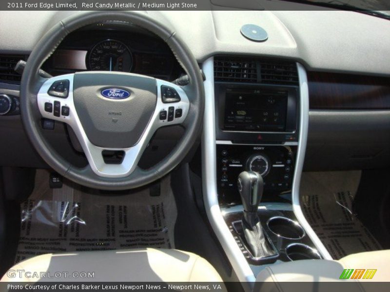 Red Candy Metallic / Medium Light Stone 2011 Ford Edge Limited