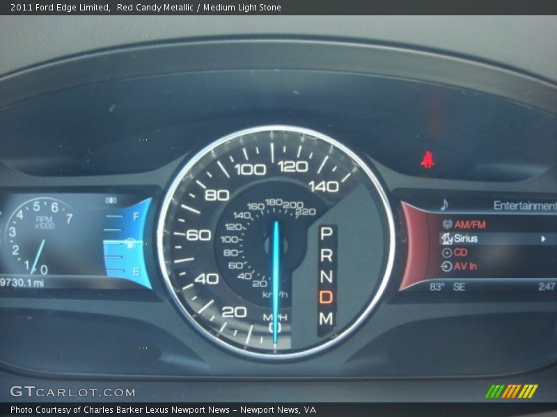 Red Candy Metallic / Medium Light Stone 2011 Ford Edge Limited