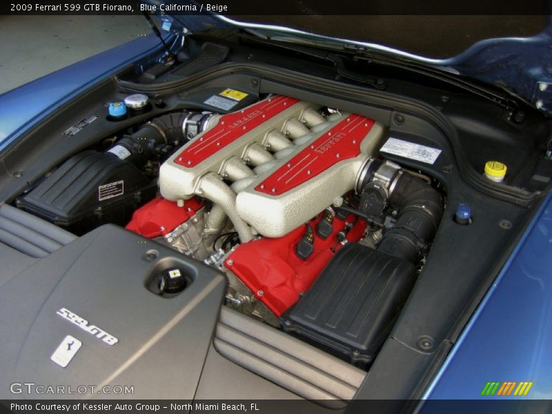  2009 599 GTB Fiorano  Engine - 6.0 Liter DOHC 48-Valve VVT V12