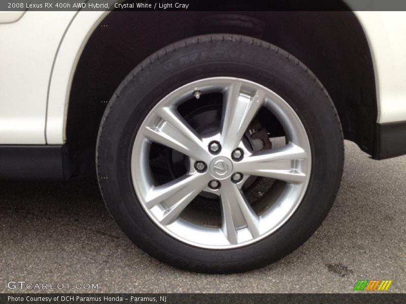 Crystal White / Light Gray 2008 Lexus RX 400h AWD Hybrid