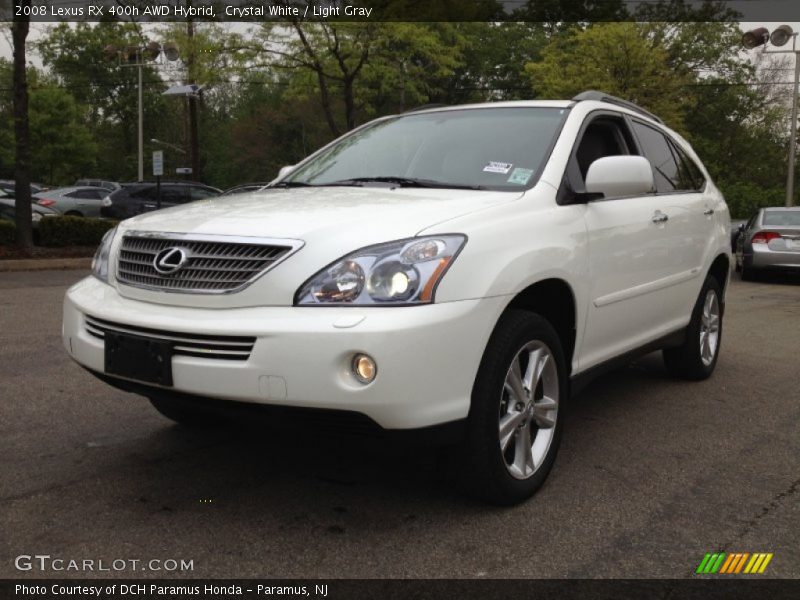 Crystal White / Light Gray 2008 Lexus RX 400h AWD Hybrid