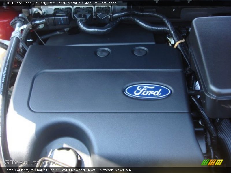 Red Candy Metallic / Medium Light Stone 2011 Ford Edge Limited