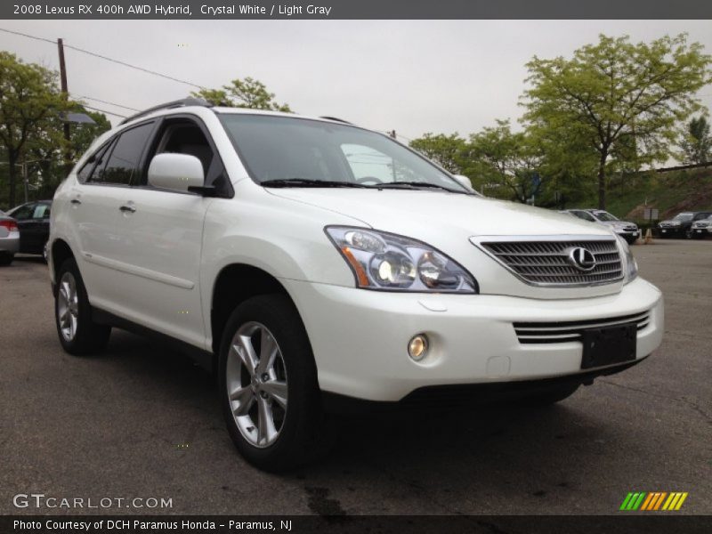 Crystal White / Light Gray 2008 Lexus RX 400h AWD Hybrid