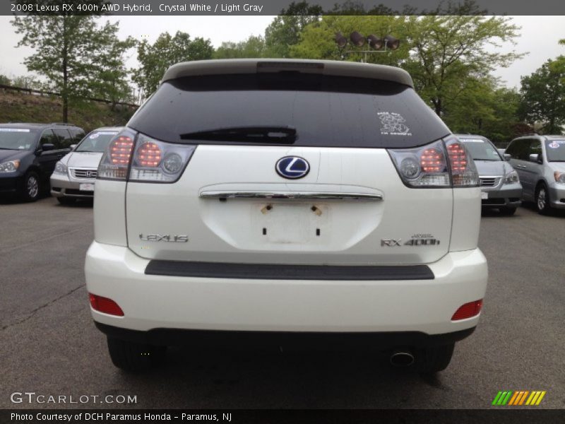 Crystal White / Light Gray 2008 Lexus RX 400h AWD Hybrid