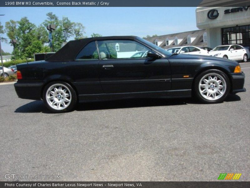 Cosmos Black Metallic / Grey 1998 BMW M3 Convertible