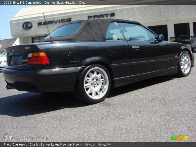 Cosmos Black Metallic / Grey 1998 BMW M3 Convertible