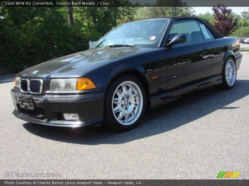 Cosmos Black Metallic / Grey 1998 BMW M3 Convertible