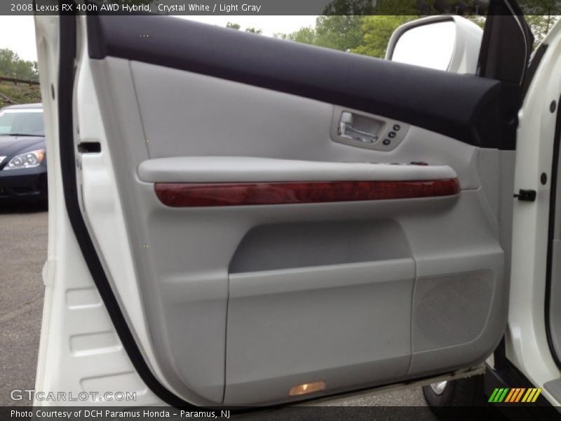 Crystal White / Light Gray 2008 Lexus RX 400h AWD Hybrid