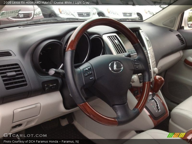 Crystal White / Light Gray 2008 Lexus RX 400h AWD Hybrid
