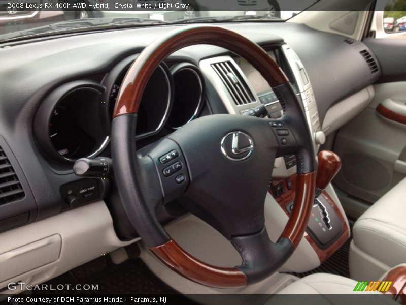 Crystal White / Light Gray 2008 Lexus RX 400h AWD Hybrid
