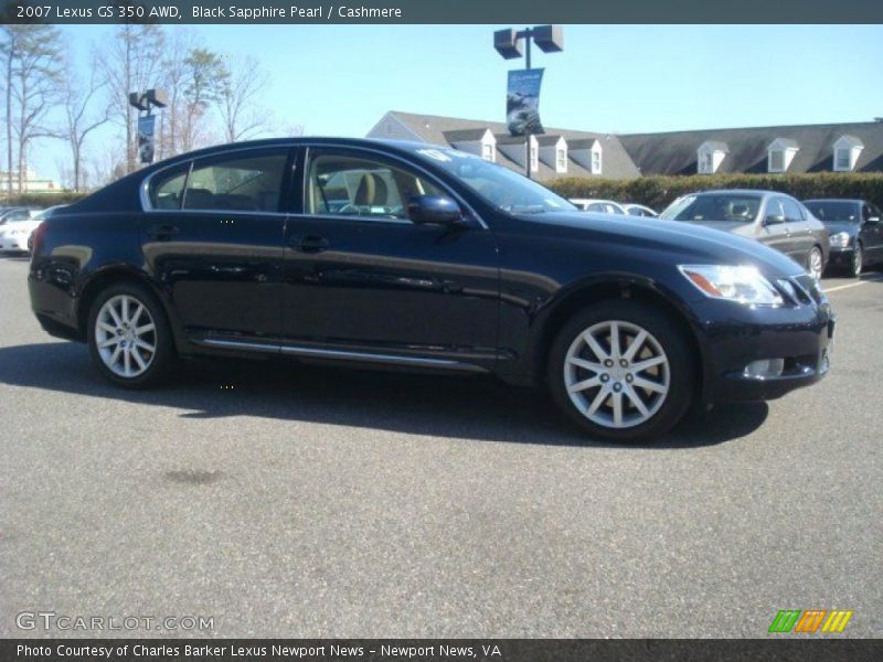 Black Sapphire Pearl / Cashmere 2007 Lexus GS 350 AWD