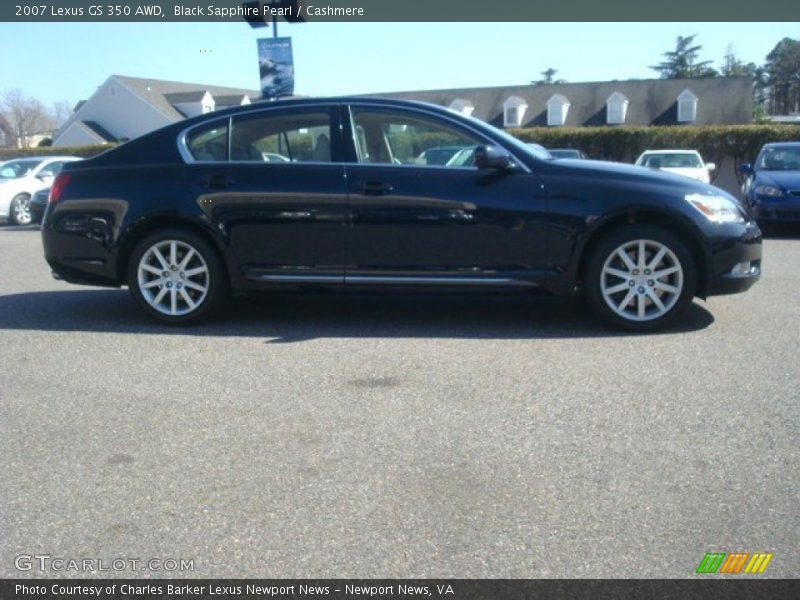 Black Sapphire Pearl / Cashmere 2007 Lexus GS 350 AWD