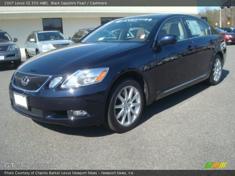 Black Sapphire Pearl / Cashmere 2007 Lexus GS 350 AWD