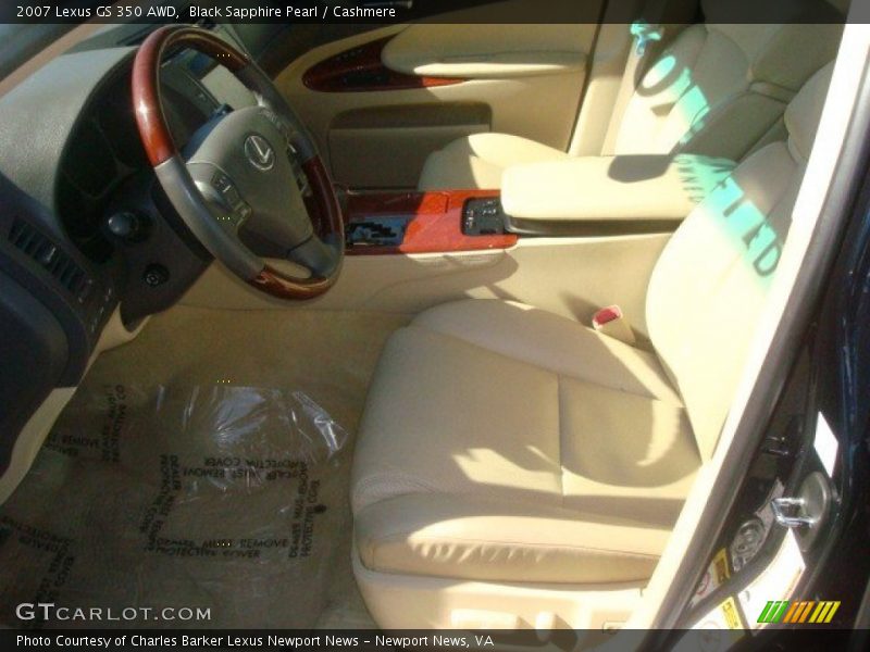 Black Sapphire Pearl / Cashmere 2007 Lexus GS 350 AWD