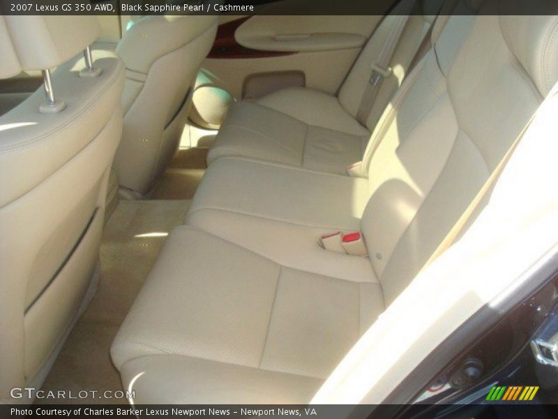 Black Sapphire Pearl / Cashmere 2007 Lexus GS 350 AWD