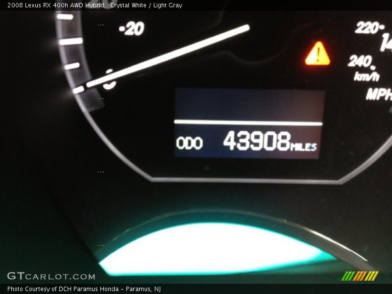 Crystal White / Light Gray 2008 Lexus RX 400h AWD Hybrid