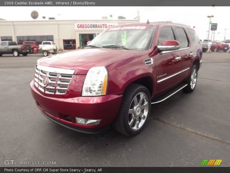 Infrared / Ebony/Ebony 2009 Cadillac Escalade AWD
