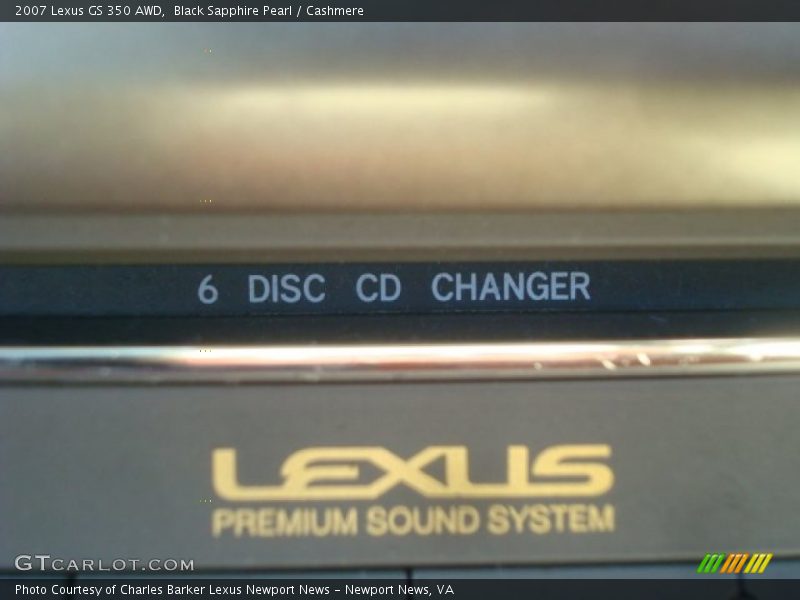 Black Sapphire Pearl / Cashmere 2007 Lexus GS 350 AWD